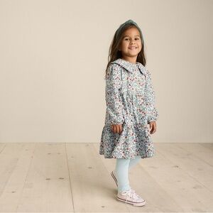$12 ADD ON Little Co. Floral‎ dress 3M 3-6M shirt dress holiday jamie Kay zara